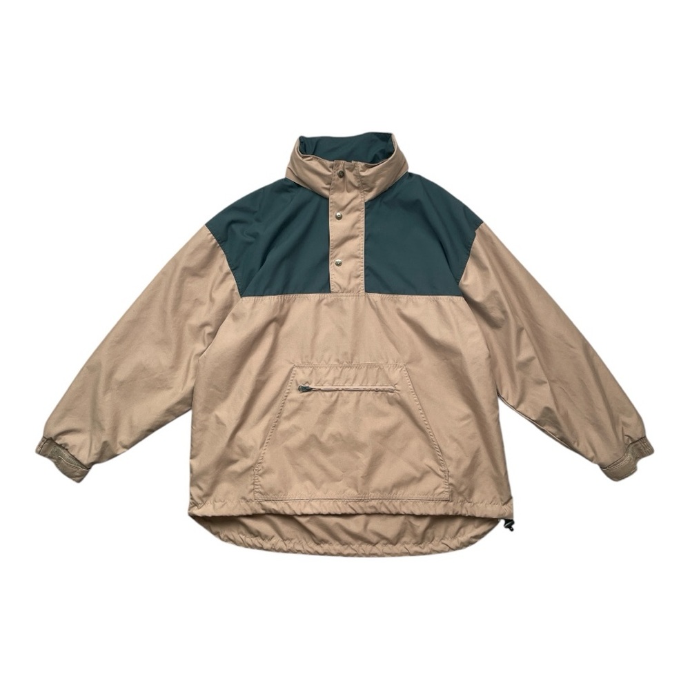 Lee Quarter Zip Pullover Jacket, Tan, Size Large
